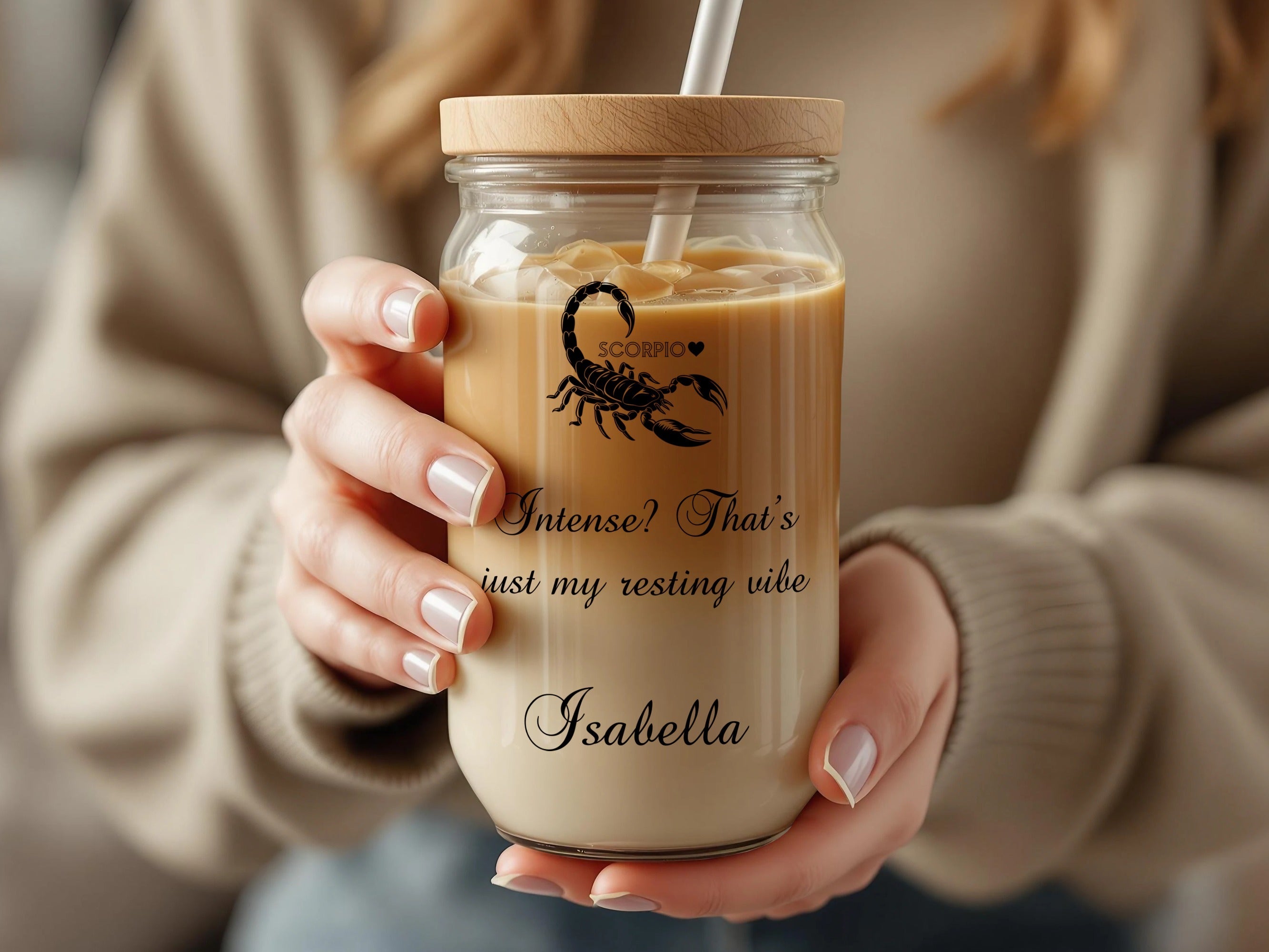 Personalized Tumbler, Coffee glass
