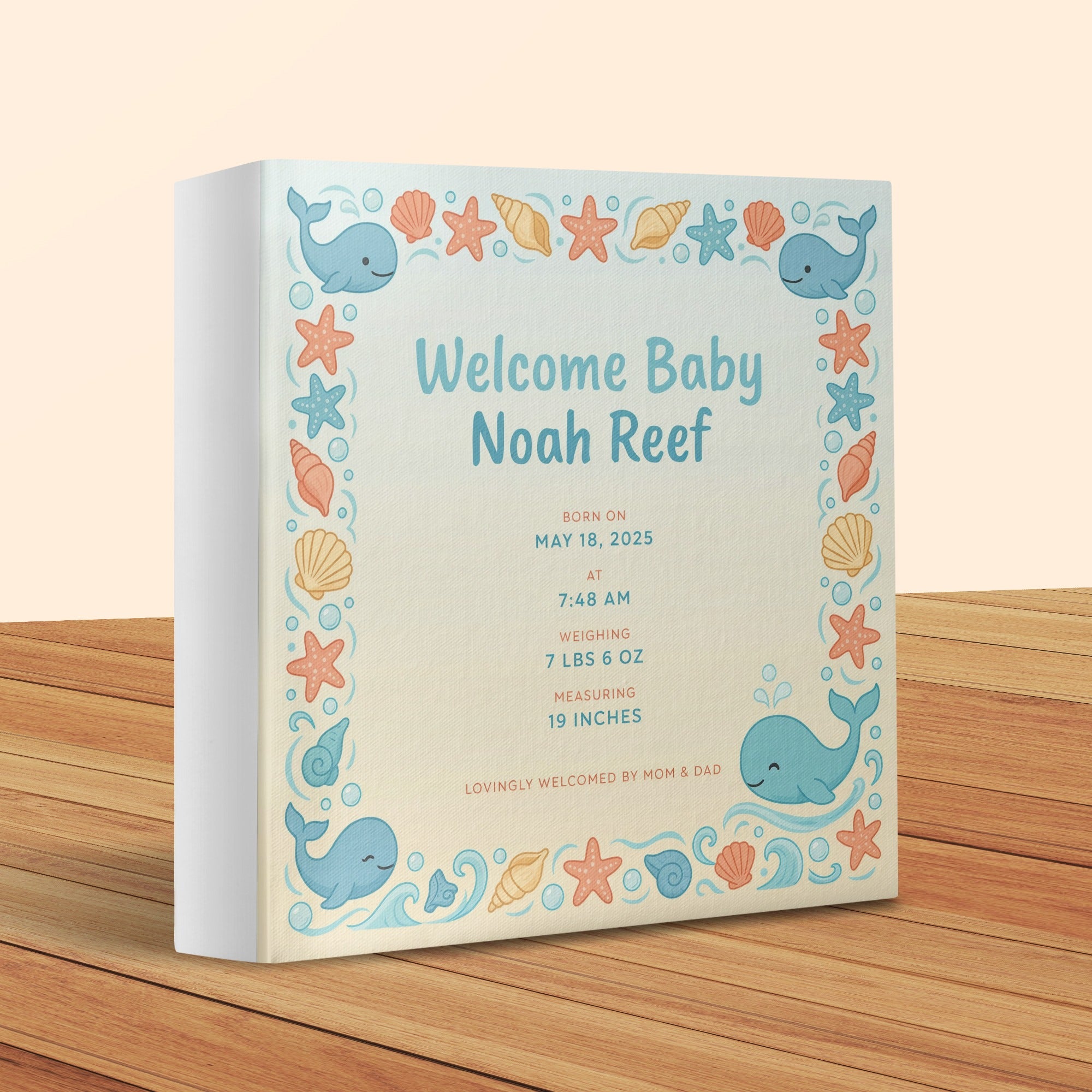 Welcome Baby Noah Reef born May 18, 2025, weighing 7 lbs 6 oz.