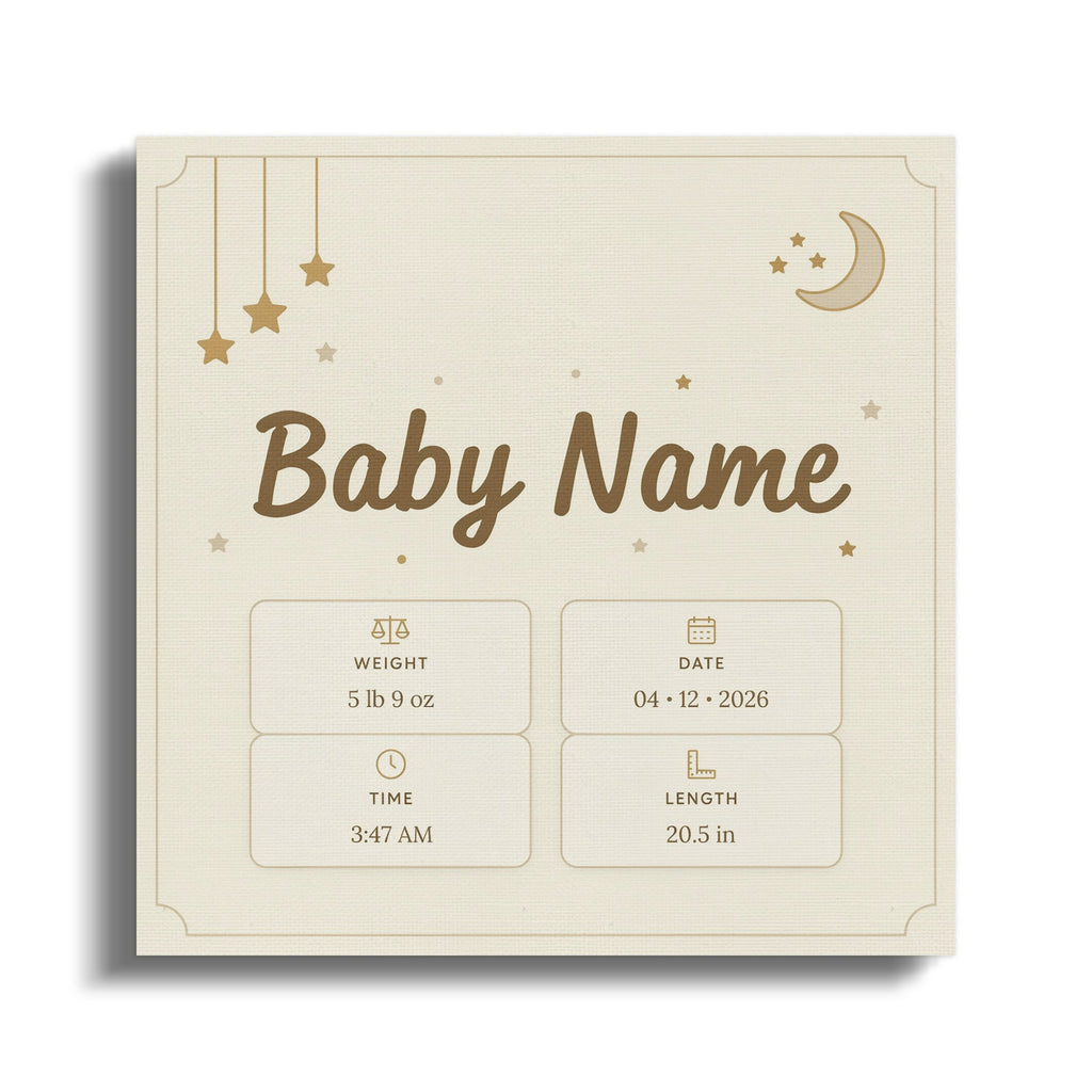 Baby Name details: 5 lb 9 oz weight, 3:47 AM time, 04.12.2026 date, 20.5 in length.