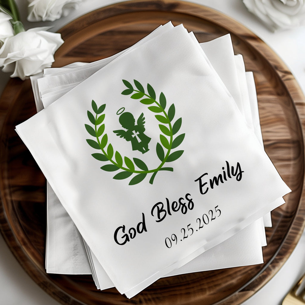 God Bless Emily with laurel wreath and date 09.25.2025.