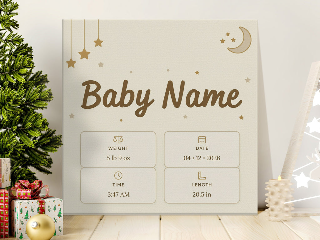 Baby birth details: weight 5 lb 9 oz, date 04.12.2026, time 3:47 AM, length 20.5 in.