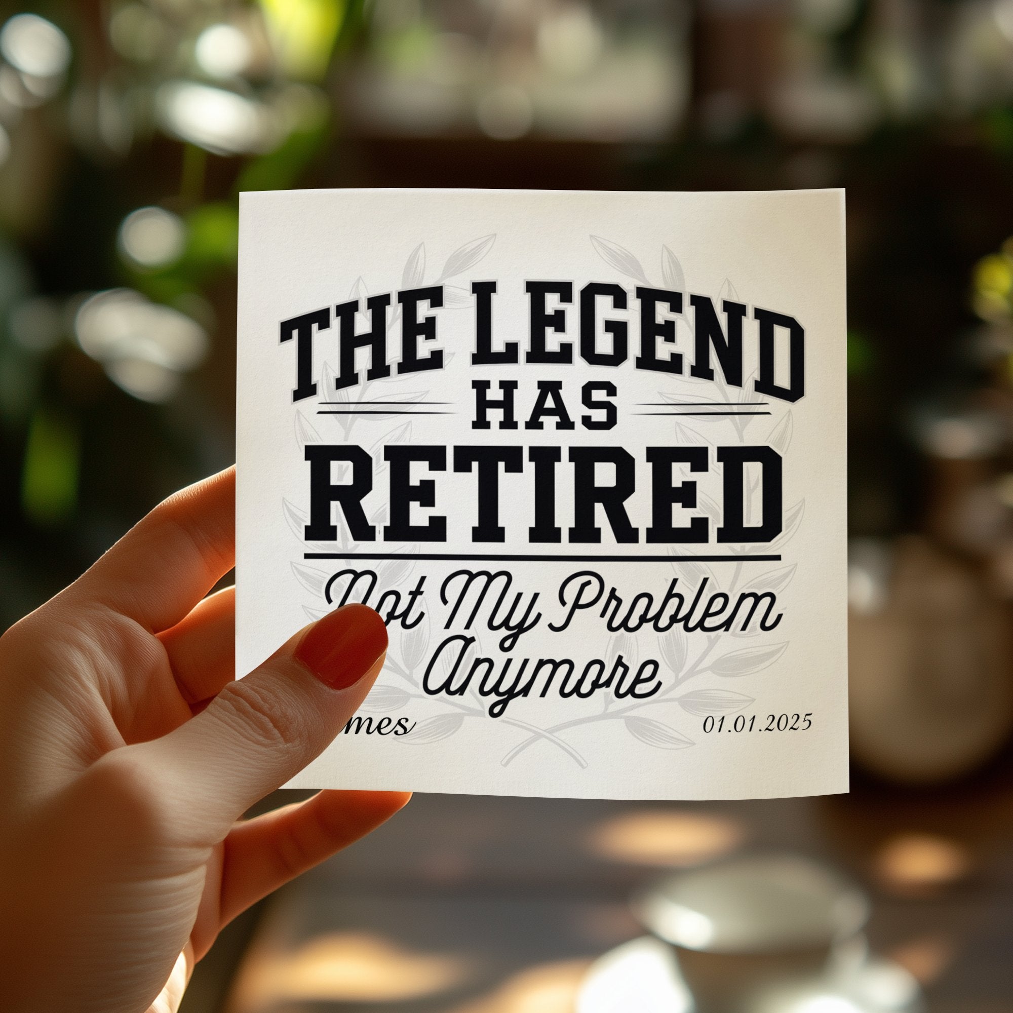 The legend has retired. Not my problem anymore, 01.01.2025.