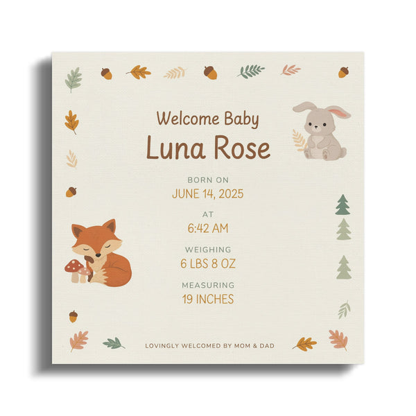 Welcome Baby Luna Rose birth details: born June 14, 2025, weighing 6 lbs 8 oz, measuring 19 inches.