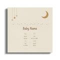 Baby Name details: 7 lb 2 oz weight, 3:47 AM time, 04/12/2025 date, 20.5 inch length.